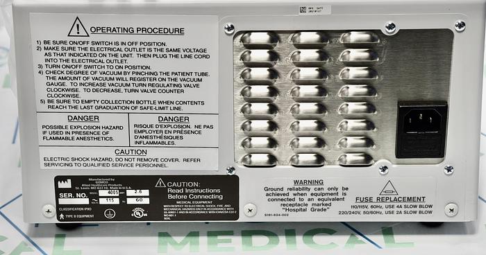 Used Gomco Aspirator 4005 Vacuum Regulator by Allied Health