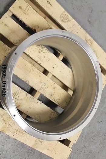 Unused Black Clawson UV100 Pressure Screen Basket, .008" Profiled Slots, (Unused). #19609