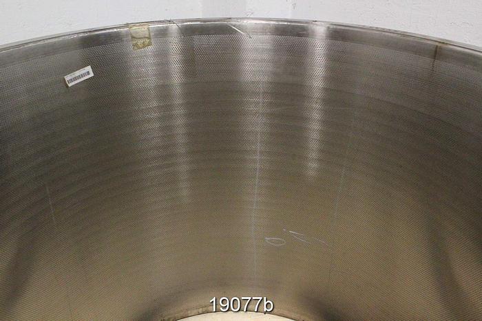 Used Bird 60 Pressure Screen Basket, .070" Holes, 12% Open Area #19077