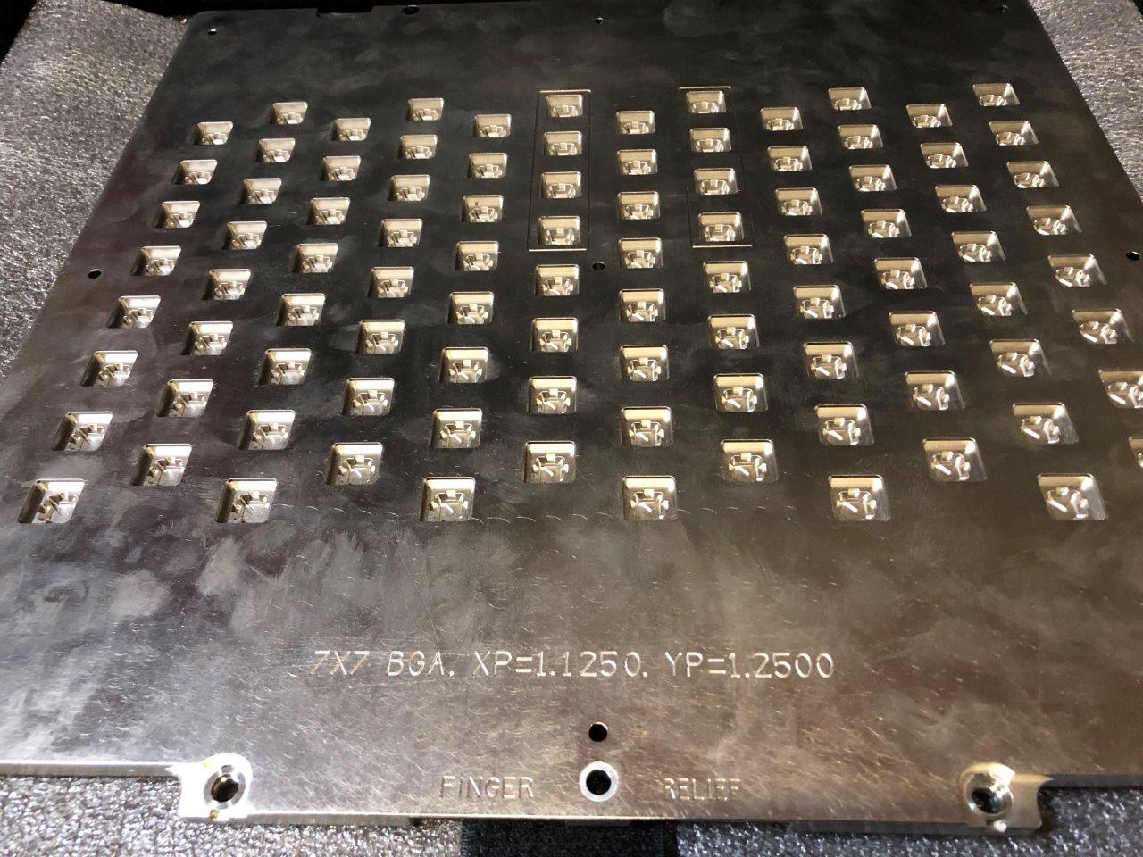 Used Delta Edge DE8000 7X7 BGA Test Handler Change Kit