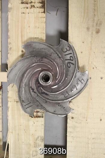 Used Goulds 3196 4x6x13 Pump Impeller, 6-vane, Pattern No. 54612 #36908