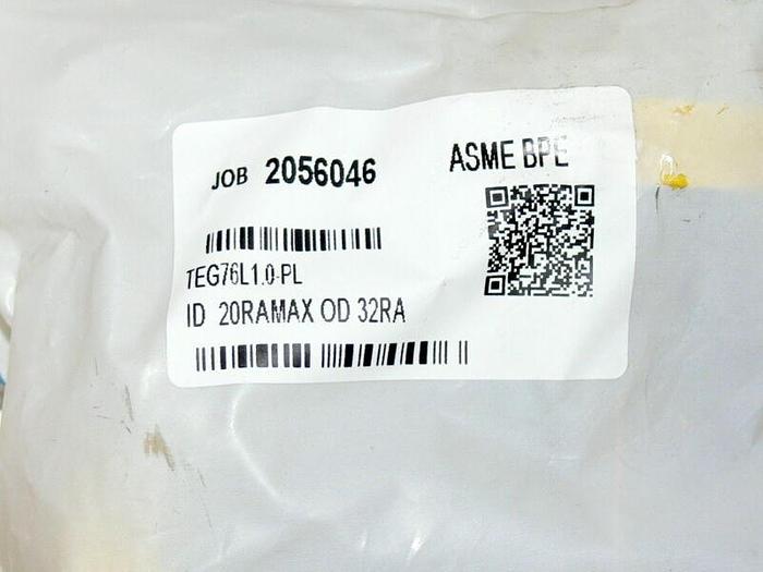 Used MaxPure TEG76L1.0-PL Stainless Steel Tee, 1" Ferrule T Pipe  Sanitary