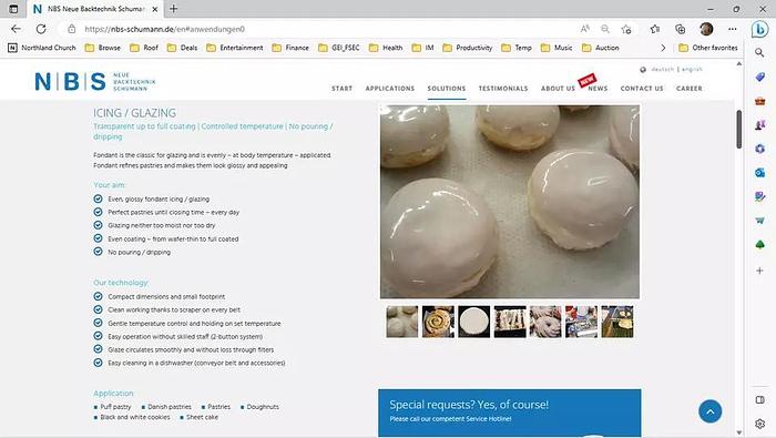 Schumann New Fondant Glazing Machine w/ guarantee