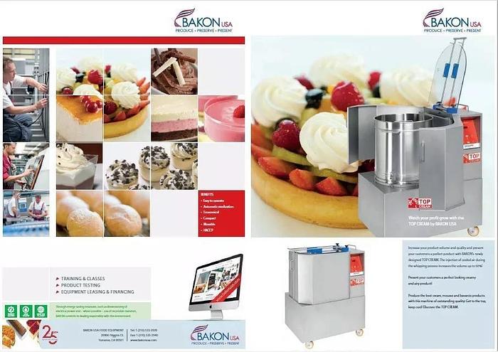 Used Bakon Top Cream 5/30 Cream Extruder Whipping Mach Guaranteed Can ship