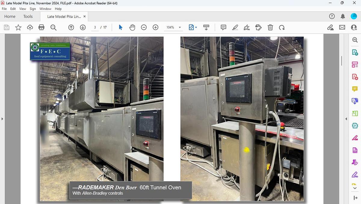 Used Pita Production Line two Ovens