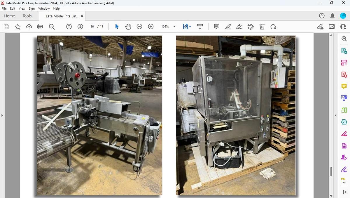 Used Pita Production Line two Ovens