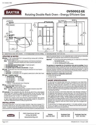 Used Baxter OV500EE Year 2013 Guarantee - Can ship