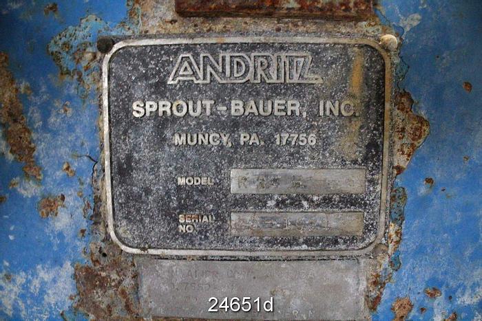 Used Sprout Waldron R34EMA 34" Sprout Refiner, Electro-Mechanical Conversion #24651