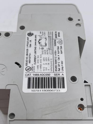 Used Allen-Bradley 1489-A3C050 Ser A