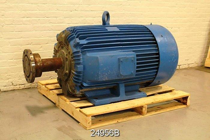 Used Toshiba  Ac Motor, 150 Hp, 885 Rpm, 575 Volts, Frame 505Uz, 3 Phase, 60 Hertz, 1.15 Service Factor, Type F, Code F, Design B, 93.6% Efficiency #24956