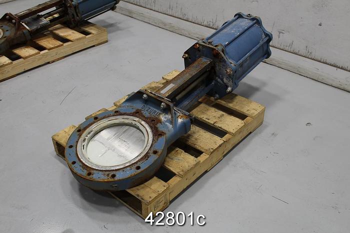 Used Dezurik 12" Air Operated Knife Gate Valve #42801