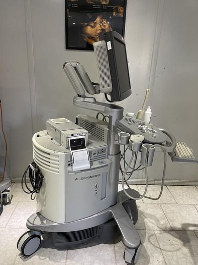 Gebraucht Siemens Acuson Antares Ultrschallsystem mit 3x Sonden, Mitsubishi P93D Drucker, DVD Recorder