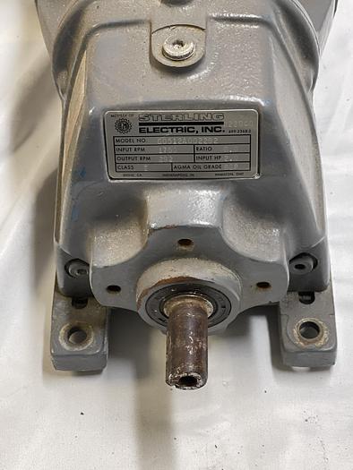 Used Sterling NBO024FCA 2HP 3PH, G0512A002292 1750RPM RATIO 6.0