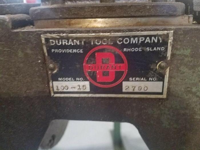 Used Durant Model 100-10 Metal Strip Stock Chopper Stamping Press Side Chopping