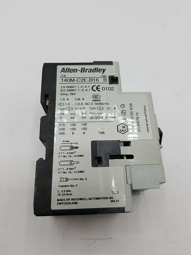 Used Allen Bradley 140M-C2E-B16 Motor Protection Circuit Breaker