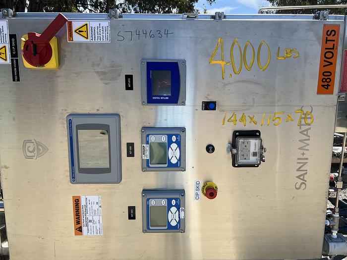 Used CIP, 2-Tank, (2) 185 Gallon Tanks, Sani-Matic, 316L Stainless Steel #S744634