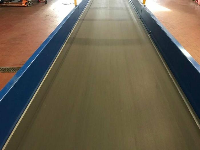 Gebraucht BUDDE Gurtförderer Förderband Steigband mit Knick