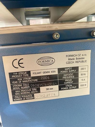 Použitý 2006 Foliant Gemini 400A