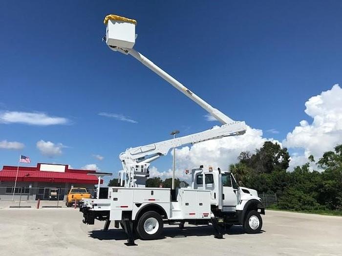Used 2013 International 7300 4x4 Altec AM55-MH 60ft Over-Center Bucket Truck - C53093