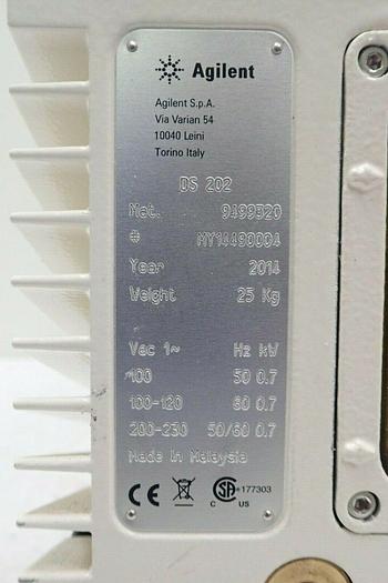 Used Agilent Technologies DS 202 Rotary Vane Vacuum Pump