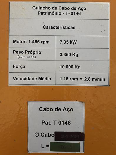 Usado Guincho de cabo de aço de 10 ton