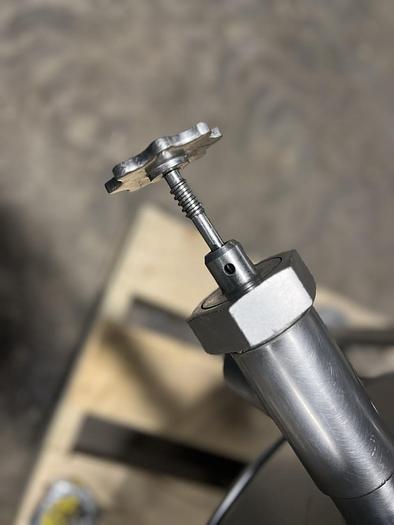 Used CLEVELAND RANGE KEL-40T, 40 GAL. TILTING 480V-3PH ELECTRIC STEAM KETTLE w/ S/S COVER & 2" TDO VALVE (#864)