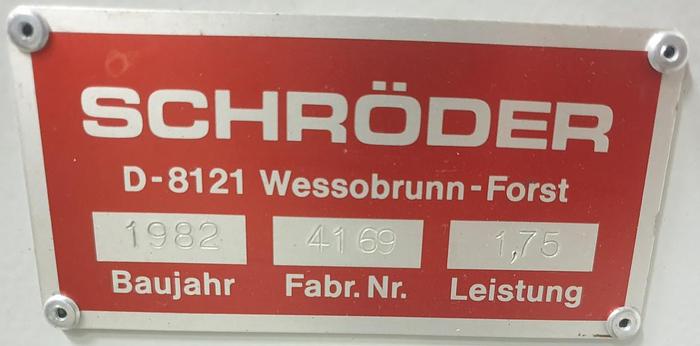 Gebraucht Schwenkbiegemaschine Schröder MAK II