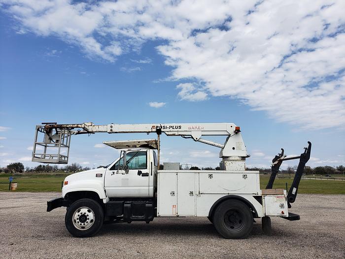 Used 2001 GMC 6500 Posi Plus Cable Placer Bucket Truck