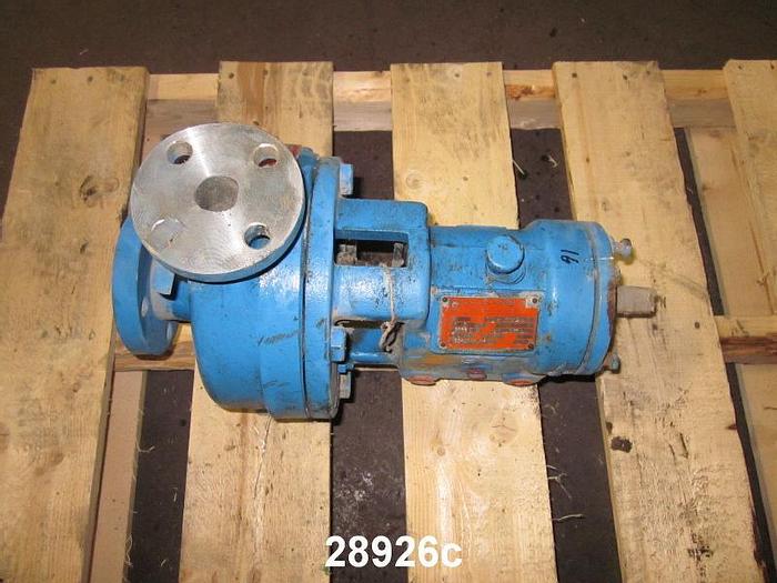 Used Goulds 3196s, 1x1.5x6, SS Casing, SS 5 Vane 5.5" Impeller #28926