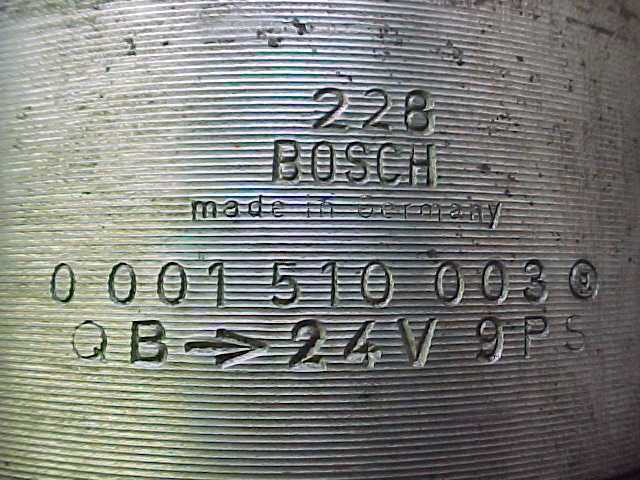 Used BOSCH STARTER 0001510003 MWM (T)RHS518/618