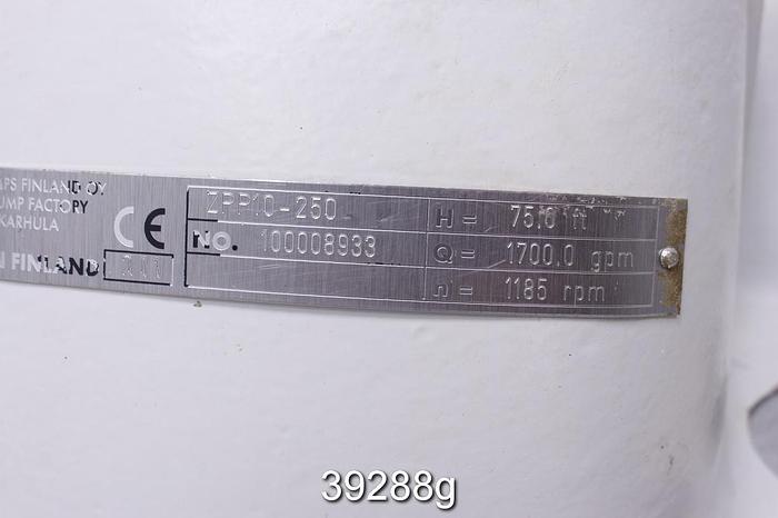 Used Sulzer ZPP10-250 Split Case Pump, Duplex Steel Casing, 10x12 #39288