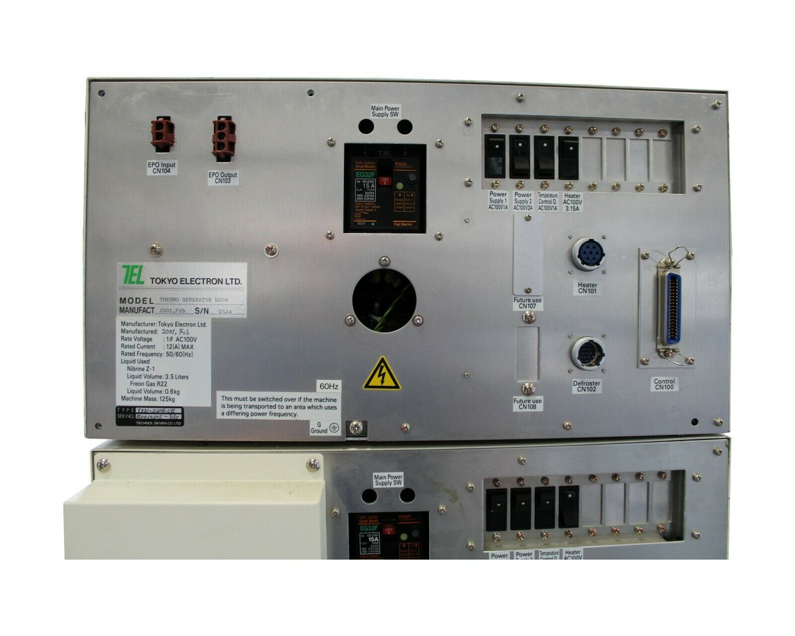 Used 2001 Tokyo Electron D204 THERMO GENERATOR D204