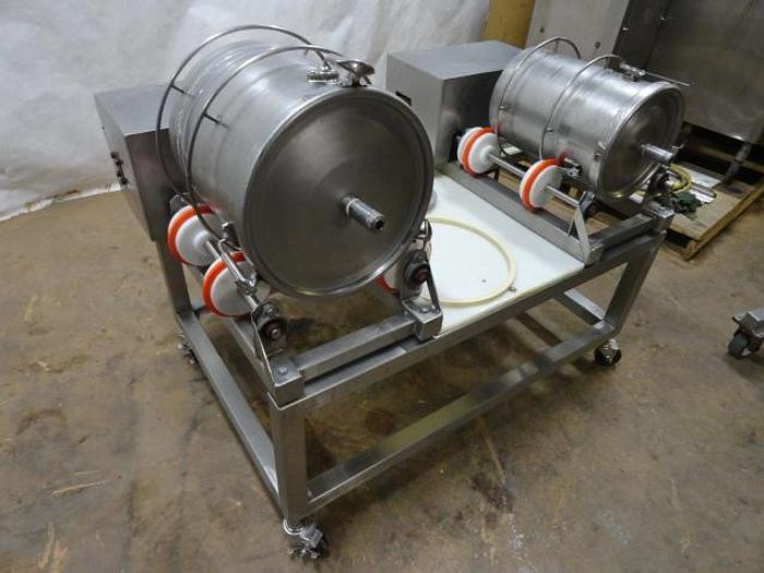 Used Two Drum Tumbling System, 20# & 30# capacity