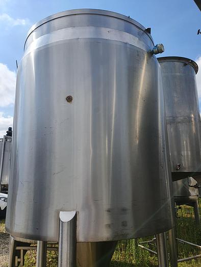 Used 2,750 Litre Stainless Steel Tank with Conical Base
