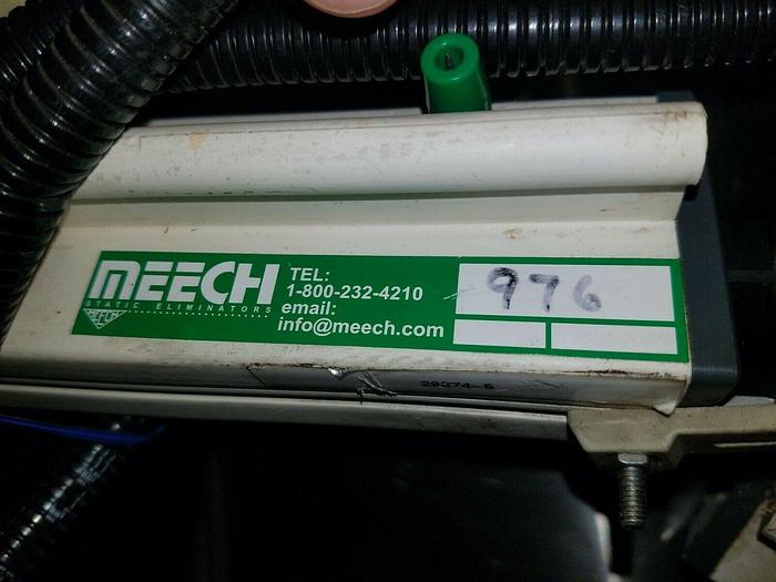 Used Meech 977 v3 Pulsed DC Controller with 976 Static Eliminator Ionizing Bar