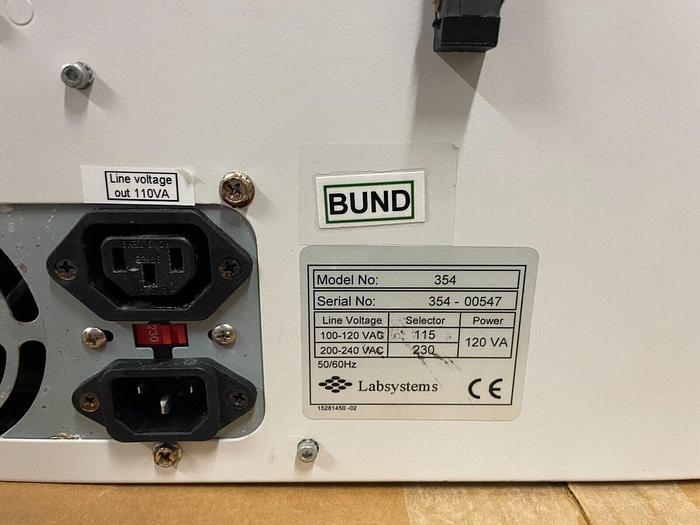 Used LabSystems 354 Multiscan Ascent Microplate Reader