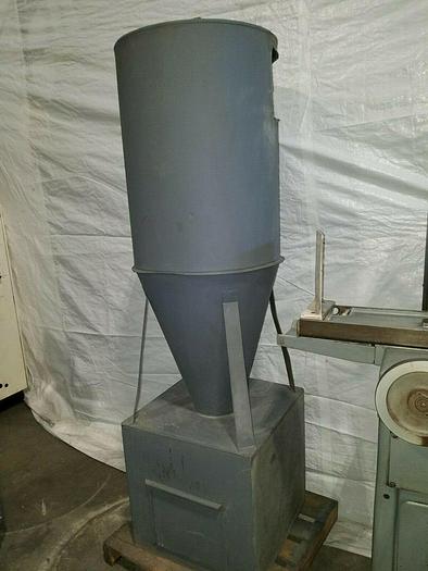 Used Cyclone Dust Collector Unit for use with existing system catches heavy particles