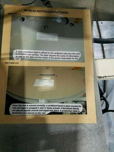 Used Double Motorized Stock Material Reel Transfer System Winding Wound Machine