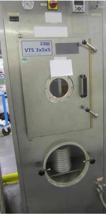 Used Drying oven Zirbus Sublimator VTS 3x5x5 2009