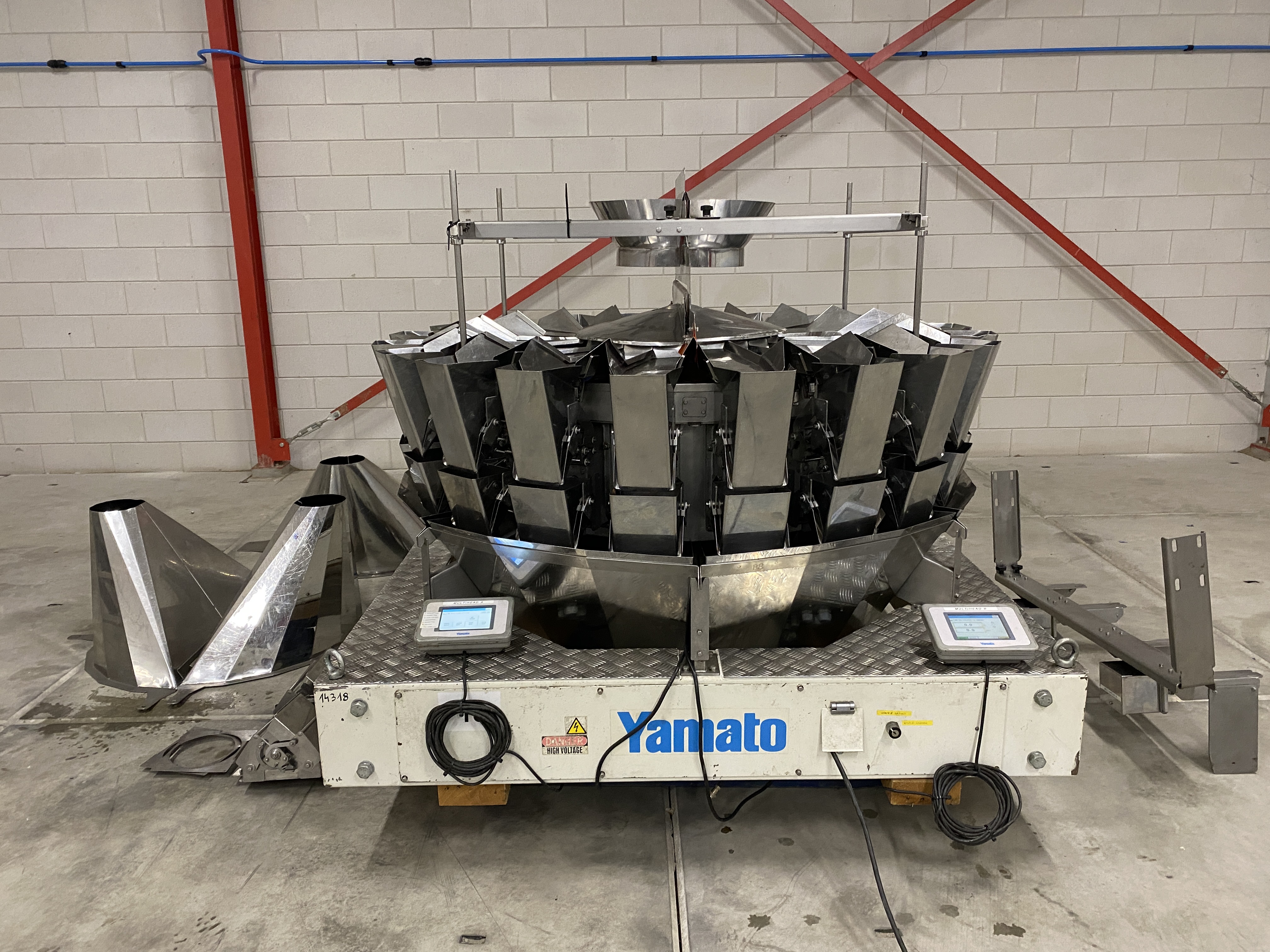 Used 2011 Yamato 20 heads Multihead weigher, 2 x 10