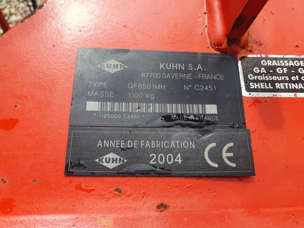 Used Kuhn GF8501MH Hay Rake