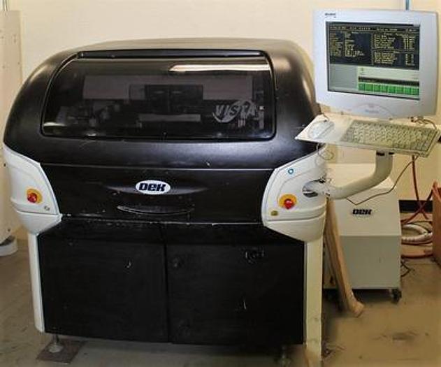 Used DEK VISTA 01 Large board screen printer 610x620MM, vortex claner, 2003
