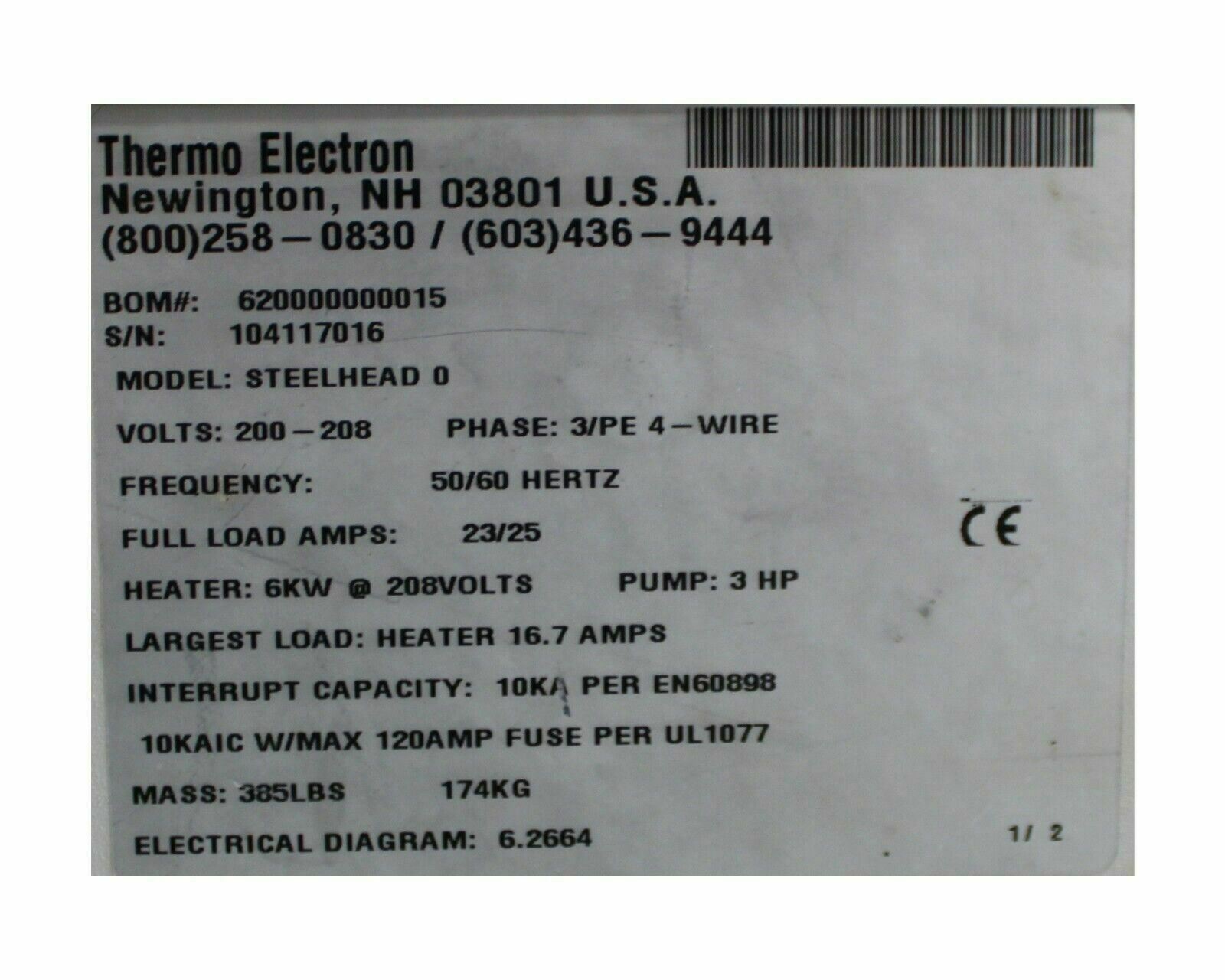 Used Applied Materials THERMO ELECTRON CHILLER NESLAB STEELHEAD 0, 62000000015