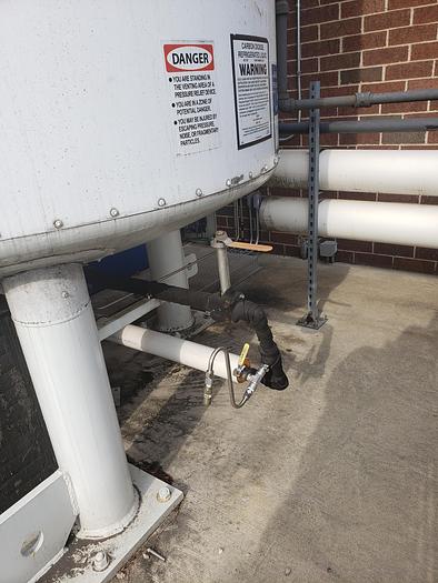 Used 14 Ton Tomco Vertical Carbon Dioxide Storage Tank