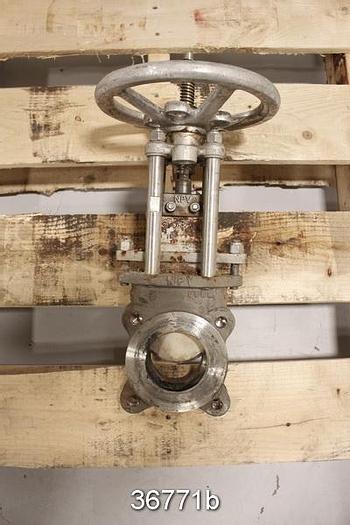 Used NPV 3" Hand Operated Knife Gate Valve #36771