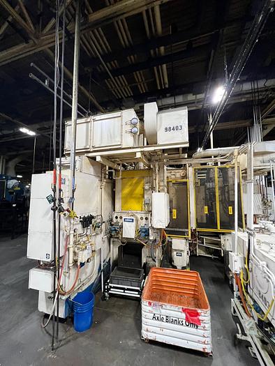 Used NEW BRITAIN MODEL 66 TWIN SPINDLE VERTICAL CNC LATHE