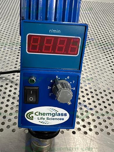 Used Chemglass Unknown Model Digital Overhead Homaginizer / Stirrer 2500 RPM