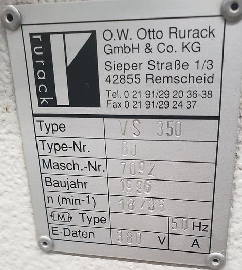 Gebraucht Kreissäge Rurack VS 350