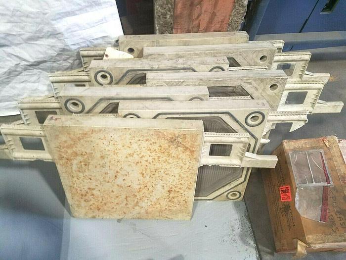 Used 470 MM Gasketed Filter Press Plates - Set of 7 one price! Filterpress