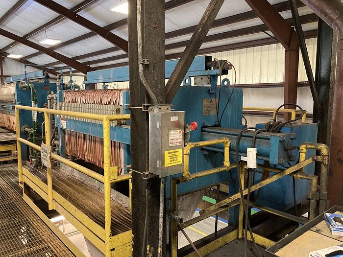 Used Used Ascension Industries Inc. 25 cu. Ft. recessed plate filter press